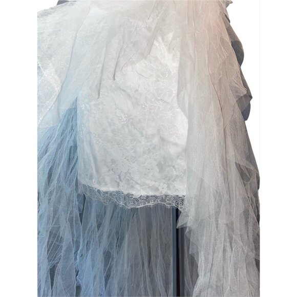 For Love & Lemons X REVOLVE Bustier Gown in White Small New Lace Wedding Dress - Picture 9 of 17